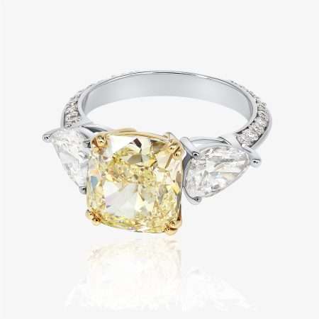 Classic Engagement Ring, White Gold S5