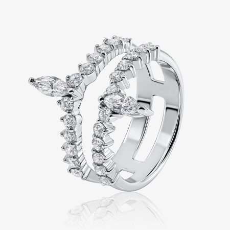 Special Diamond Ring, White Gold S4