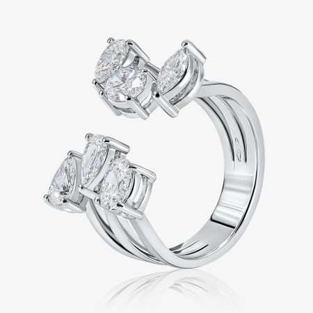 Special Diamond Ring, White Gold S5