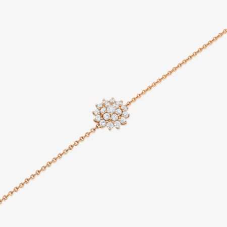 Lumiere Fleur Diamond Flower Bracelet, Rose Gold