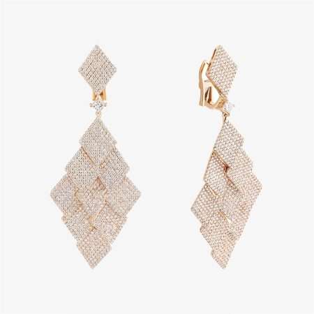 Special Collection Diamond Diamond Earring, Rose Gold