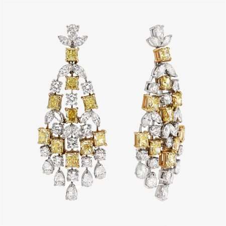 Bridal Diamond Diamond Earring, White Gold S3