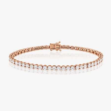 Diamond Orbit Diamond Tennis Bracelet, Rose Gold