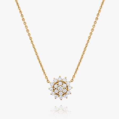 Lumiere Fleur Diamond Diamond Pendant, Rose Gold