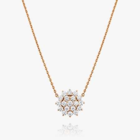 Lumiere Fleur Diamond Diamond Pendant, Yellow Gold S3