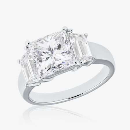 Classic Diamond Engagement Ring, White Gold S2