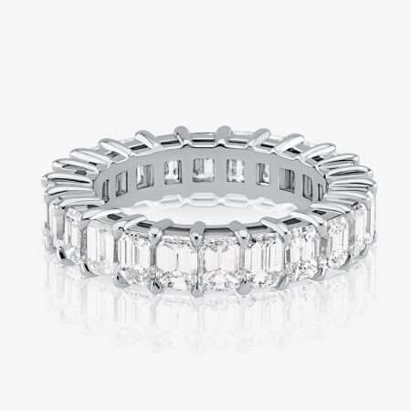 Eternity Diamond Wedding Band, White Gold S1