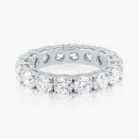 Eternity Diamond Wedding Band, White Gold S3
