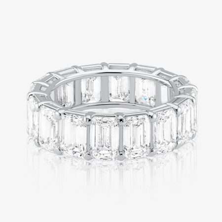 Eternity Diamond Wedding Band, White Gold S6