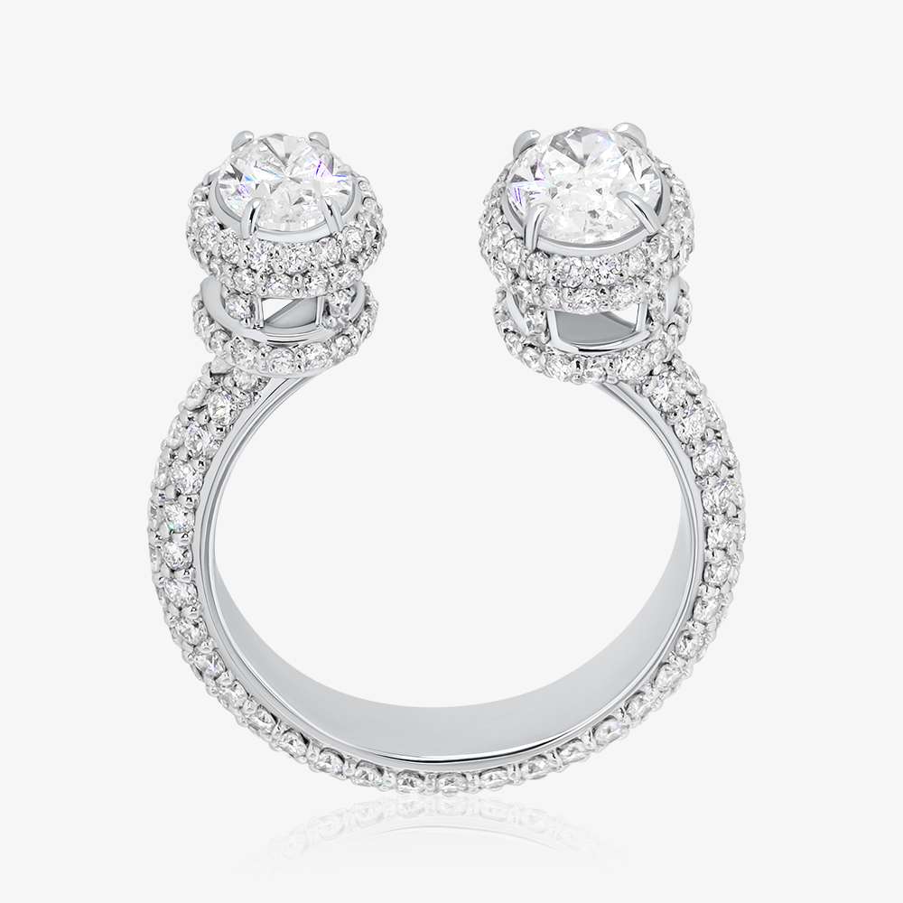 Special Diamond Diamond Ring, White Gold - Image 2